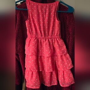 Polka Dot Pink Tiered Kids Dress